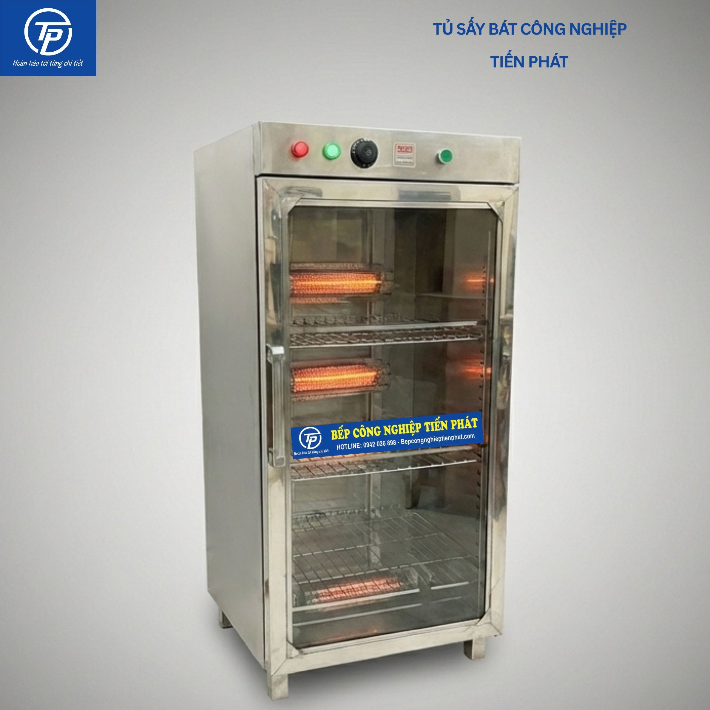 Tủ Sấy Bát Công Nghiệp 400L 1 Lớp Bóng Sấy